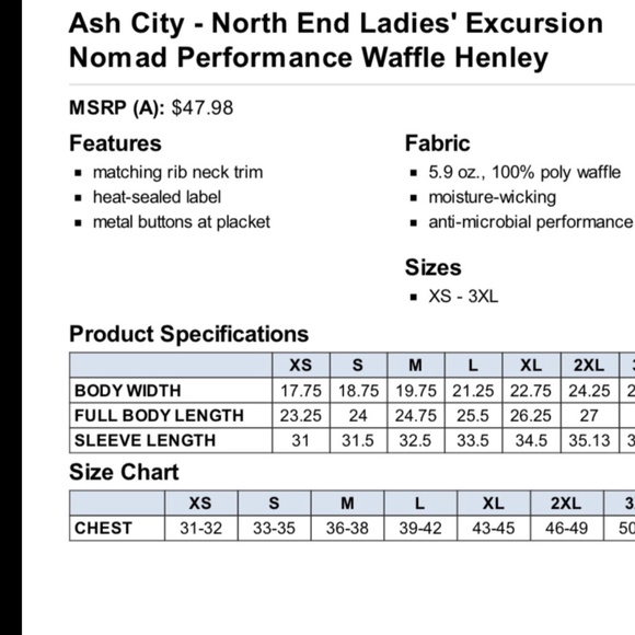 🌟Ladies Performance Waffle Knit - Picture 9 of 9